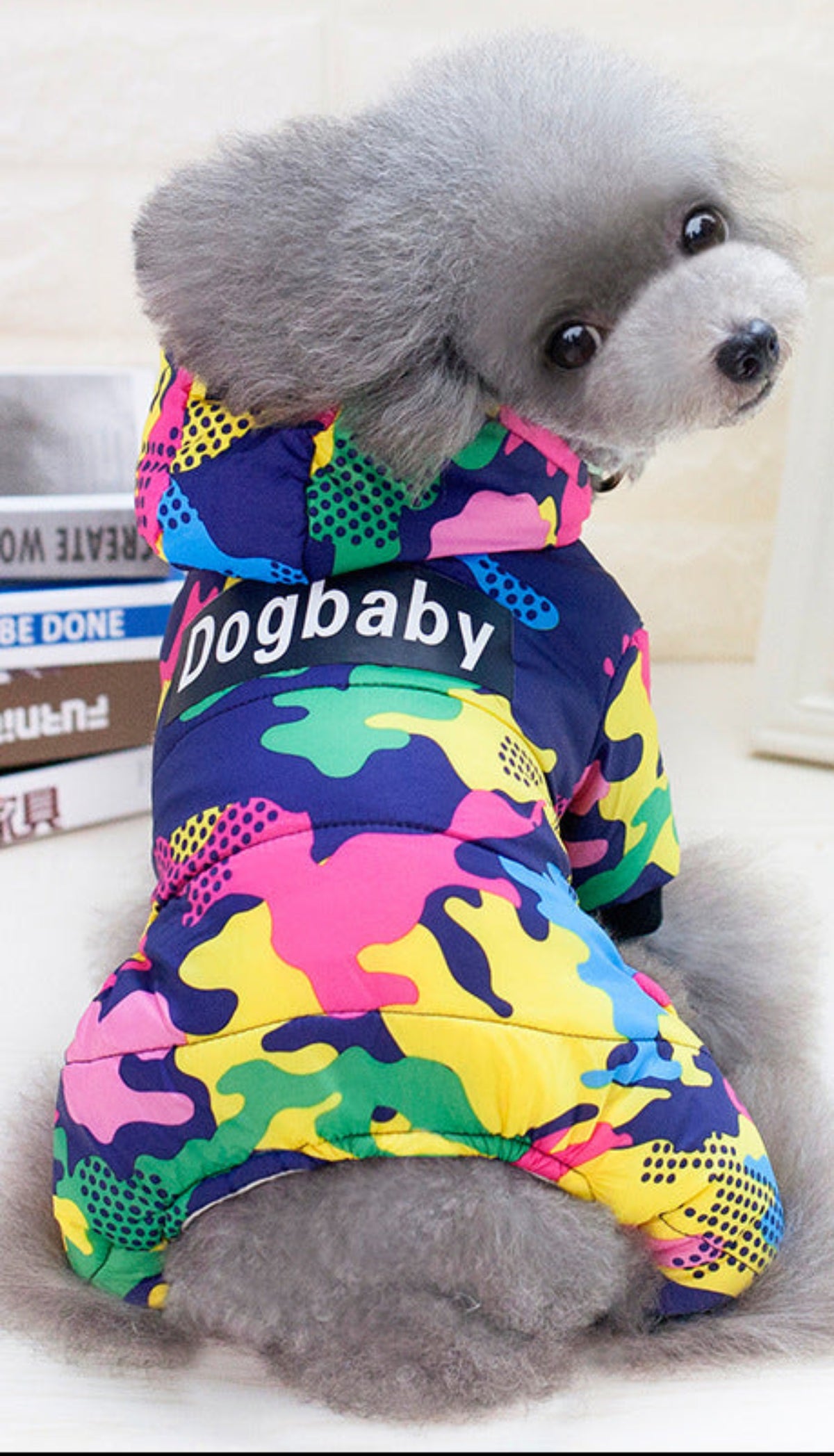 Tarnmuster Dickere Hundedaunenjacke