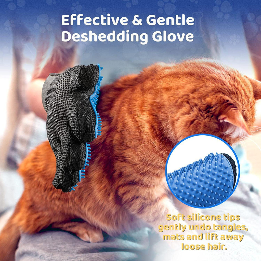Pflegebürste und Massagehandschuh für Katzen