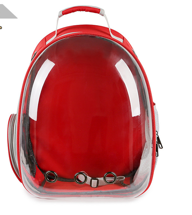 Transparenter Haustierrucksack