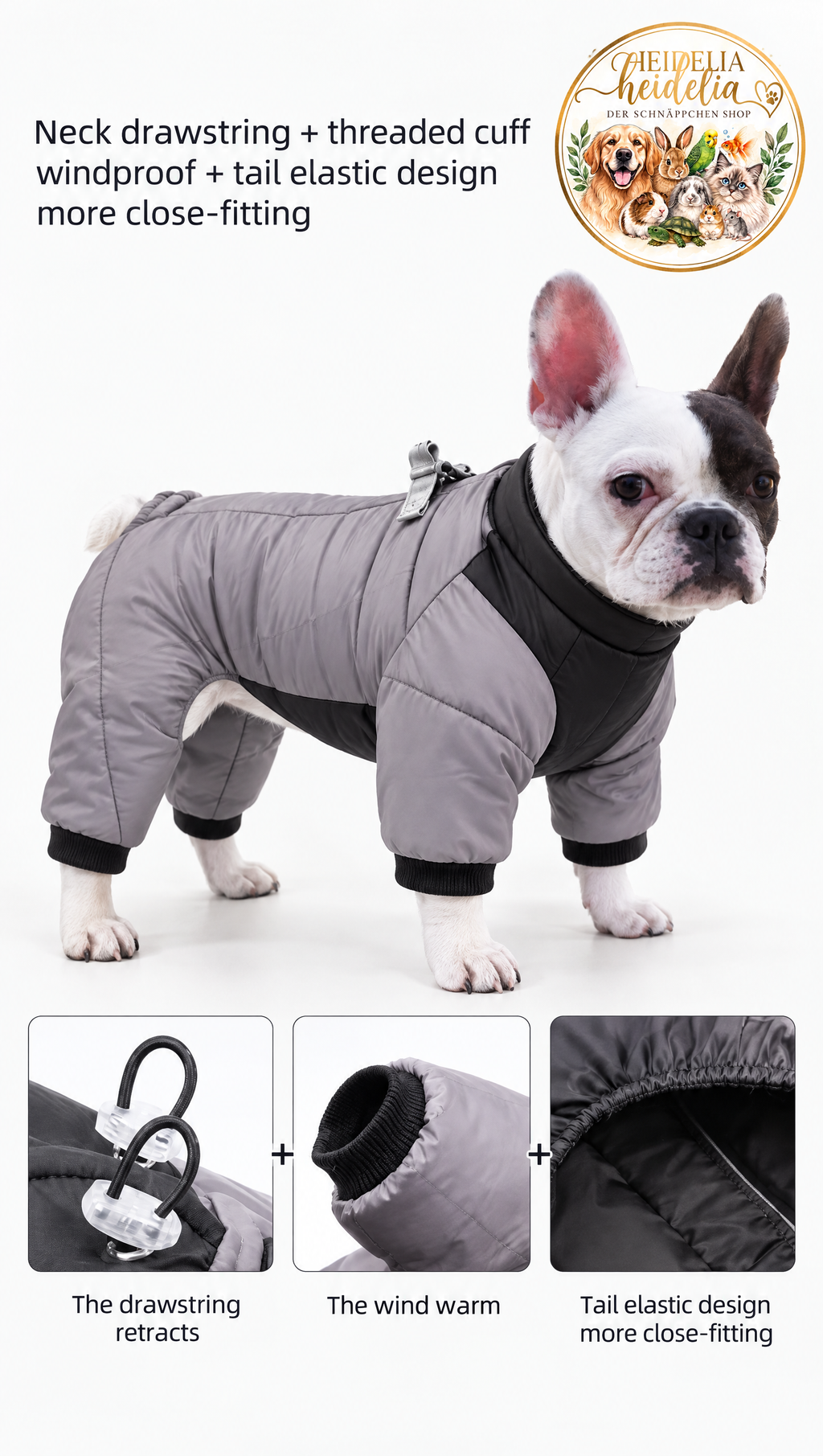Winter-Overall für Hunde