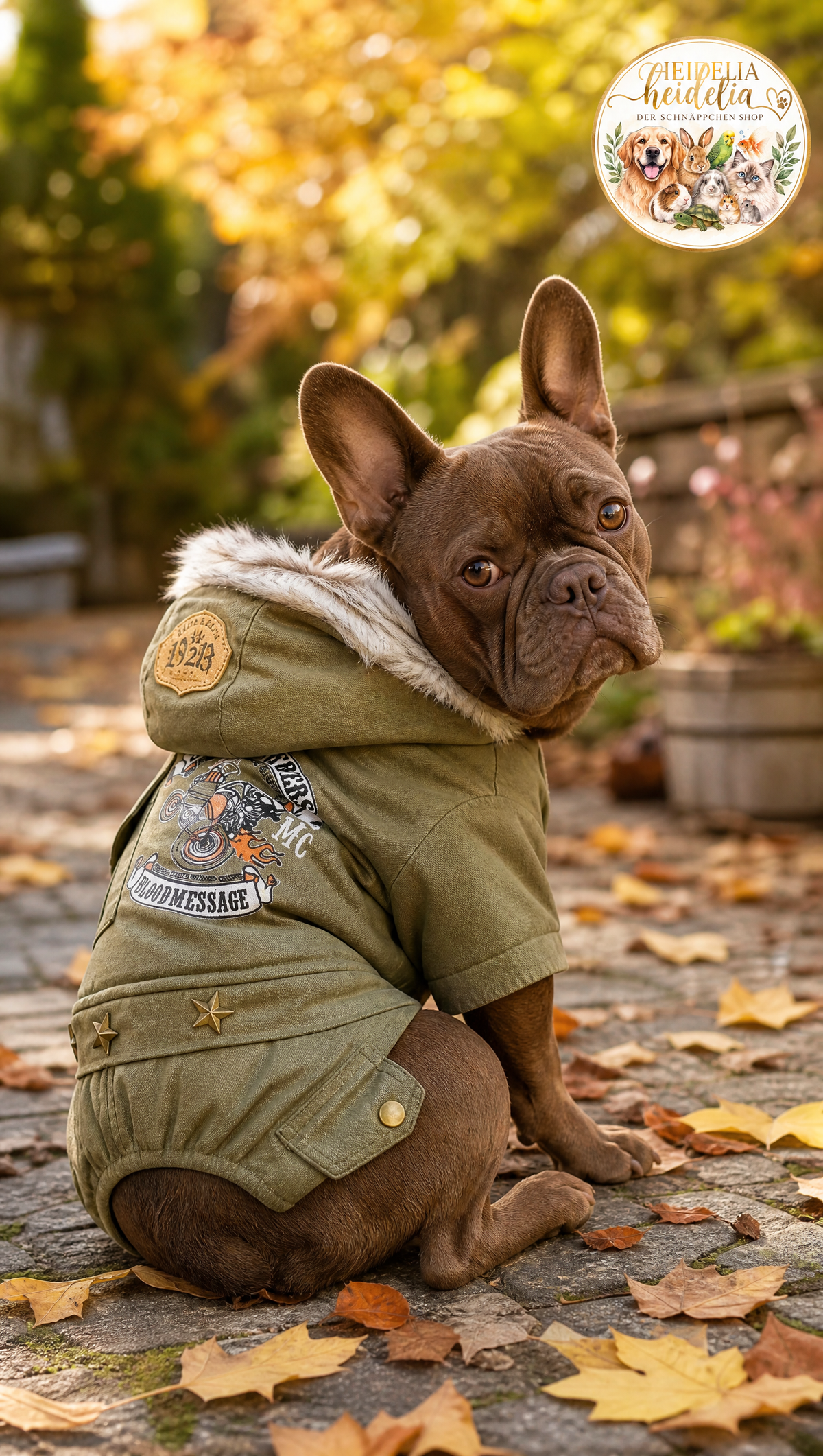 Militär-Stil Baumwolljacke für Hunde
