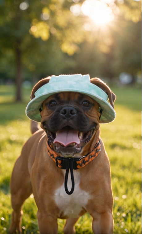 Verstellbarer Hundehut mit offenen Ohren